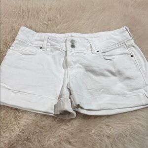 Women's White Hudson denim shorts